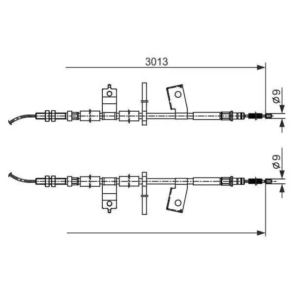 Pedido Al Por Mayor Cable de accionamiento, freno de estacionamiento BOSCH 1987482585