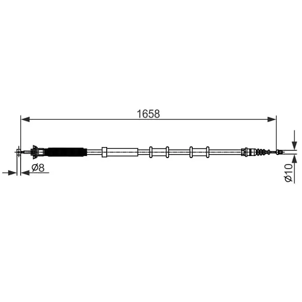Pedido Al Por Mayor Cable de accionamiento, freno de estacionamiento BOSCH 1987482581