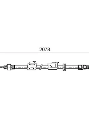 Bestseller Cable de accionamiento, freno de estacionamiento BOSCH 1987482706