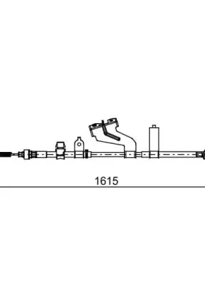 Original Cable de accionamiento, freno de estacionamiento BOSCH 1987482656
