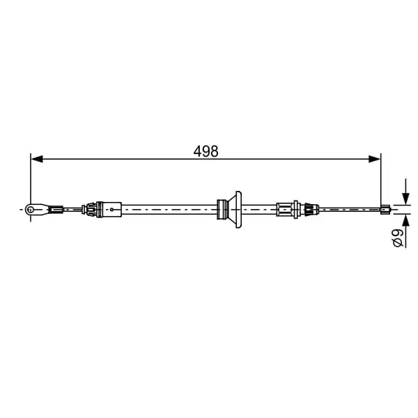 Cable de accionamiento, freno de estacionamiento BOSCH 1987482632 Precio Rebajado