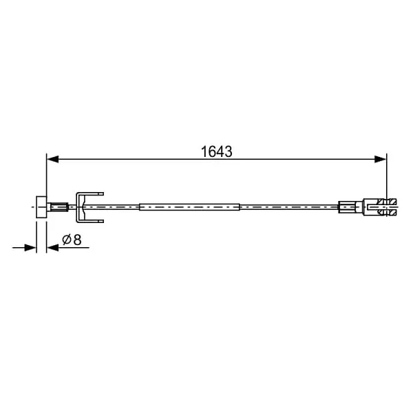 Cable de accionamiento, freno de estacionamiento BOSCH 1987482634 Venta Final