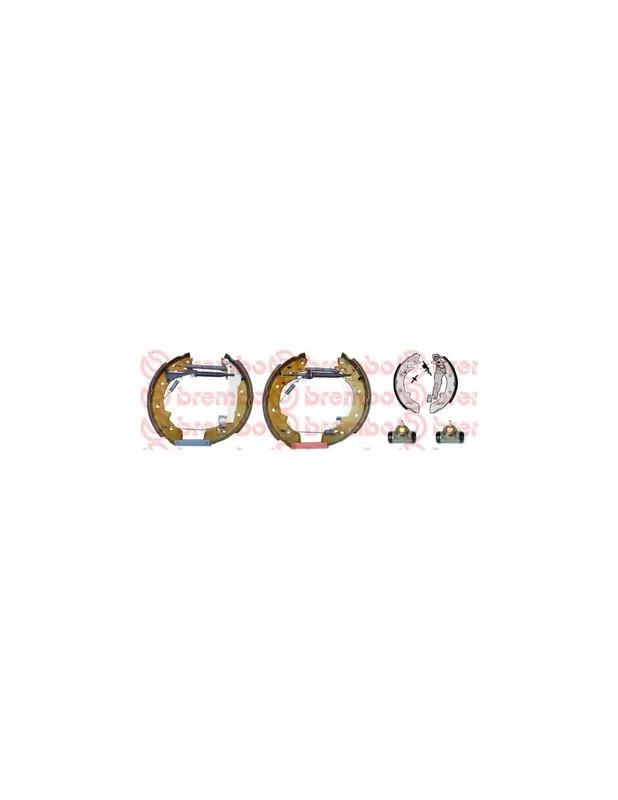 De Moda KIT & FIT K 68 053 BREMBO - RENAULT EXTRA Furgón (F40_, G40_) - Eje trasero