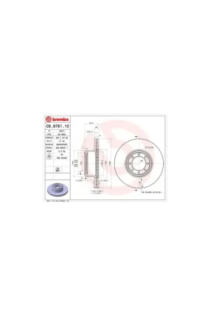 DISCO DE FRENO 2 UNID. X CAJA 09.9761.10 BREMBO - IVECO DAILY IV Caja/Chasis - Eje trasero Precio Rebajado