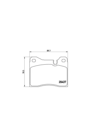 Compra Hoy PASTILLA DE FRENO P06002 BREMBO - BMW 7 Sedán (E23) - Eje delantero