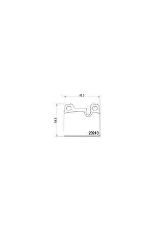Económico PASTILLA DE FRENO P06005 BREMBO - PORSCHE 911 - Eje delantero - Eje trasero