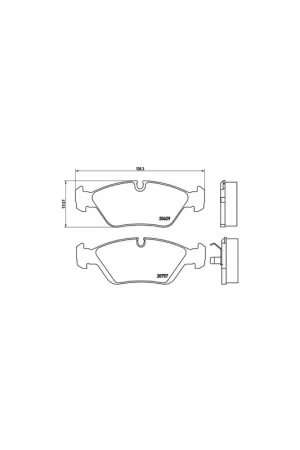 Directo De Fábrica PASTILLA DE FRENO P06008 BREMBO - BMW 5 Sedán (E28) - Eje delantero