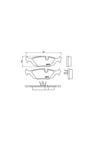 Precio Reducido PASTILLA DE FRENO P06009 BREMBO - BMW 7 Sedán (E23) - Eje trasero