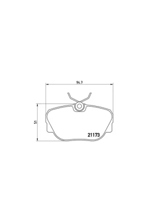 Disponible Ahora PASTILLA DE FRENO P06010 BREMBO - BMW 3 Descapotable (E30) - Eje delantero