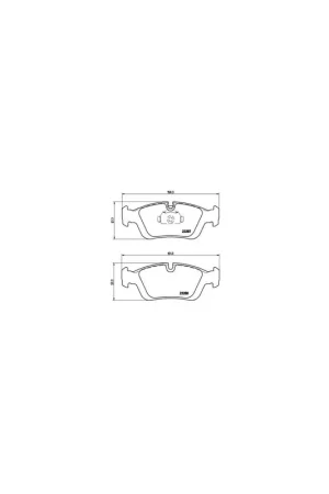 Bestseller PASTILLA DE FRENO P06024 BREMBO - BMW 3 Sedán (E36) - Eje delantero