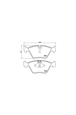 Súper Precio PASTILLA DE FRENO P06012 BREMBO - BMW 5 Sedán (E34) - Eje delantero