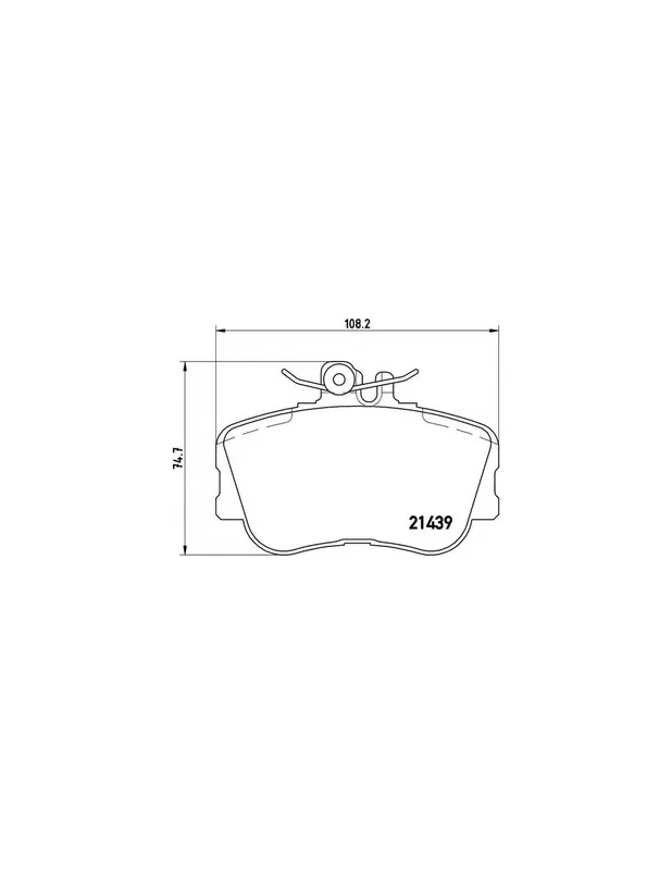 No Te Lo Pierdas PASTILLA DE FRENO P06017 BREMBO - MERCEDES-BENZ CLASE C Sedán (W202) - Eje delantero
