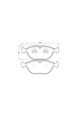 Súper Precio PASTILLA DE FRENO P06019 BREMBO - VW PASSAT Sedán (3B3) - Eje delantero