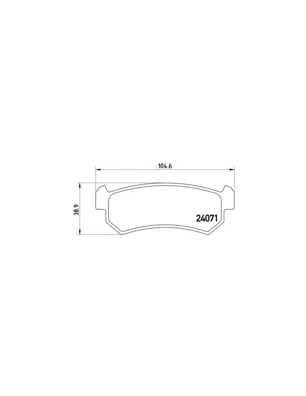 PASTILLA DE FRENO P 10 001 BREMBO - DAEWOO ORION Ranchera familiar (KLAJ) - Eje trasero Tendencia
