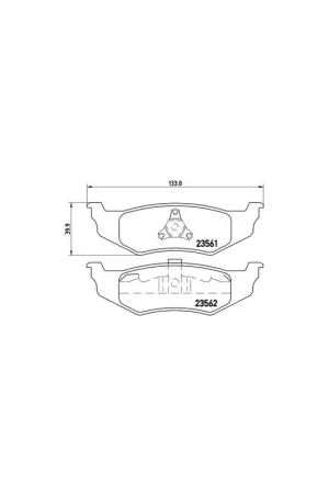 Venta Final PASTILLA DE FRENO P11010 BREMBO - CHRYSLER VOYAGER Mk II (GS) - Eje trasero