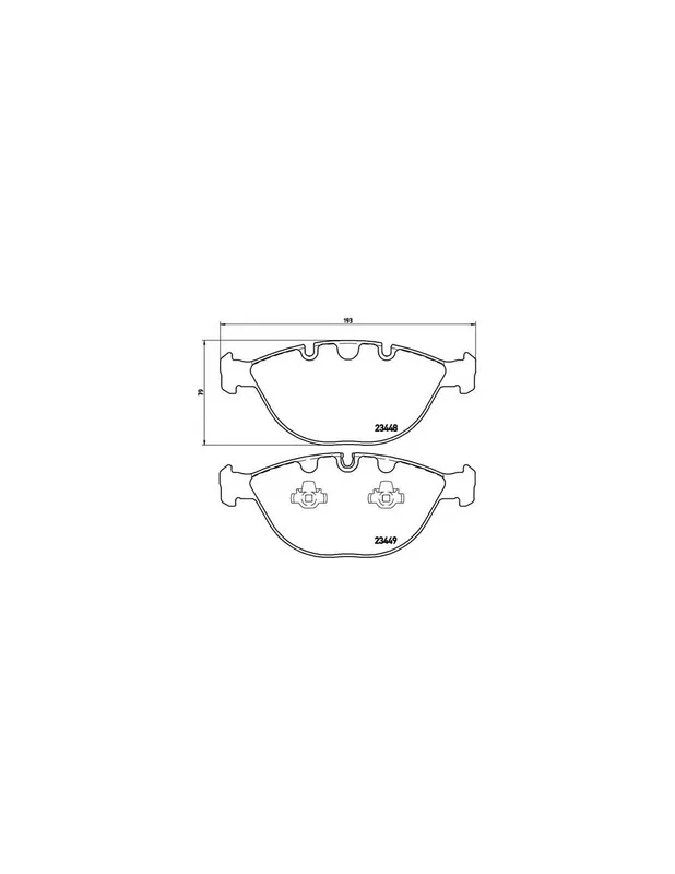 PASTILLA DE FRENO P06028 BREMBO - BMW X5 (E53) - Eje delantero Mejor Precio