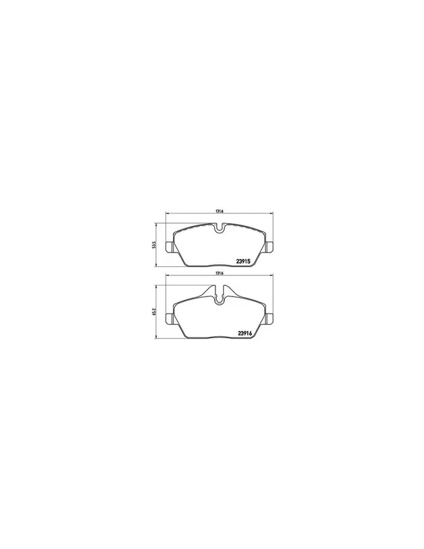 Edición Limitada PASTILLA DE FRENO P06034 BREMBO - BMW 1 (E81) - Eje delantero