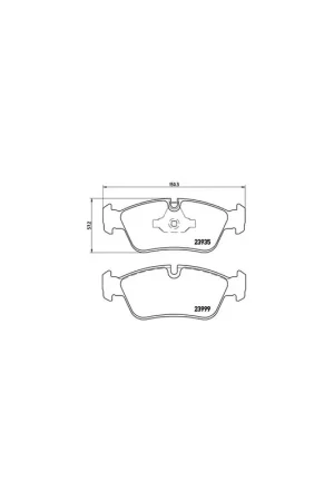Últimas Unidades PASTILLA DE FRENO P06035 BREMBO - BMW 1 (E81) - Eje delantero