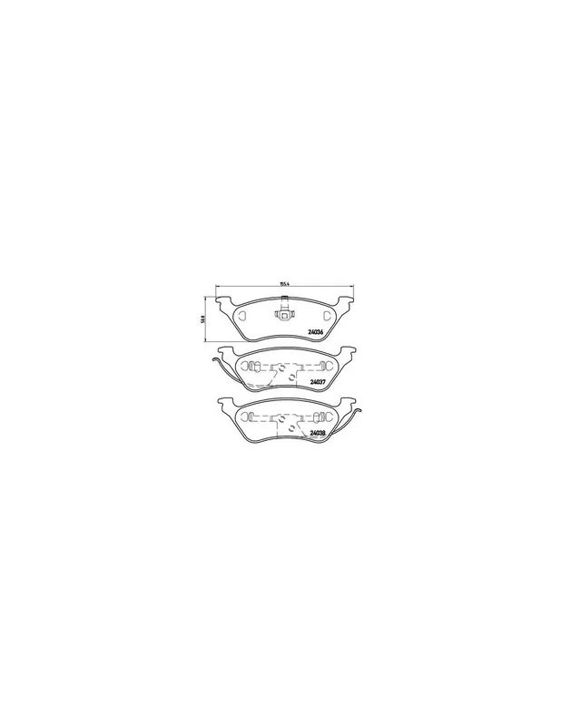 Oferta PASTILLA DE FRENO P 11 014 BREMBO - CHRYSLER GRAND VOYAGER IV (RG, RS) - Eje trasero