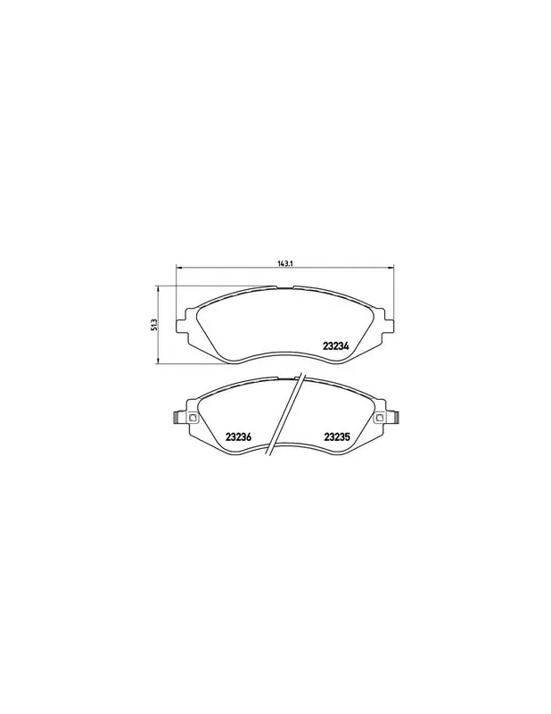 PASTILLA DE FRENO P15002 BREMBO - DAEWOO NUBIRA Break (KLAN) - Eje delantero Descuento