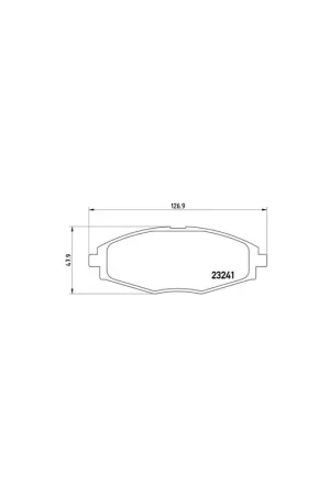 Últimas Unidades PASTILLA DE FRENO P15006 BREMBO - CHEVROLET SPARK - Eje delantero