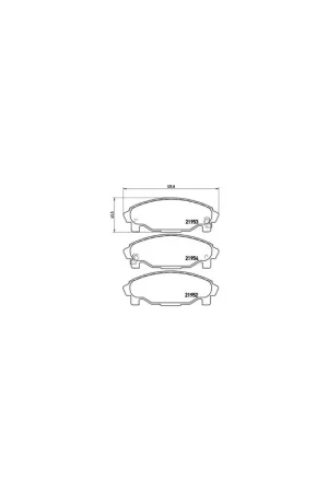 Compra Hoy PASTILLA DE FRENO P16007 BREMBO - DAIHATSU VALERA IV Sedán (G203) - Eje delantero