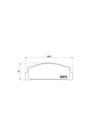Certificado PASTILLA DE FRENO P23003 BREMBO - FIAT 132 Sedán - Eje delantero