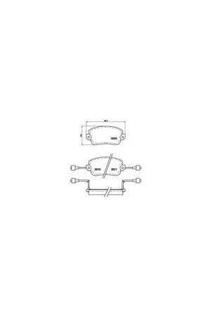 Disponible Ahora PASTILLA DE FRENO P23007 BREMBO - LANCIA BETA H.P.E. (828BF) - Eje delantero