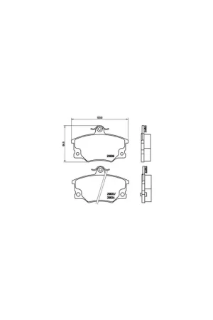 Auténtico PASTILLA DE FRENO P23017 BREMBO - FIAT TEMPRA (159) - Eje delantero