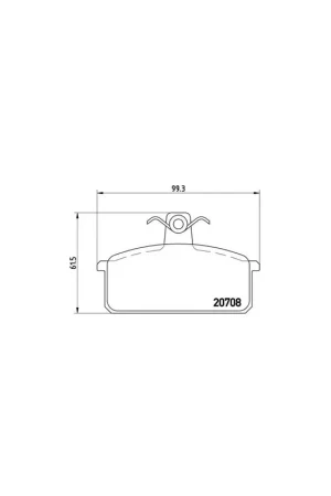 Descuento PASTILLA DE FRENO P23018 BREMBO - LANCIA DELTA (831AB0) - Eje delantero