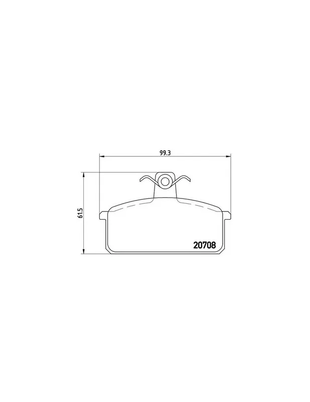 Descuento PASTILLA DE FRENO P23018 BREMBO - LANCIA DELTA (831AB0) - Eje delantero