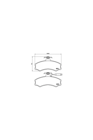 Última Oportunidad PASTILLA DE FRENO P23022 BREMBO - CITROËN C25 Caja/Chasis (280_, 290_) - Eje delantero
