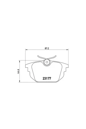 Promoción PASTILLA DE FRENO P23026 BREMBO - FIAT MAREA Weekend (185) - Eje trasero