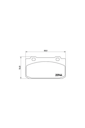 Económico PASTILLA DE FRENO P23027 BREMBO - ALFA ROMEO ARNA (920) - Eje delantero