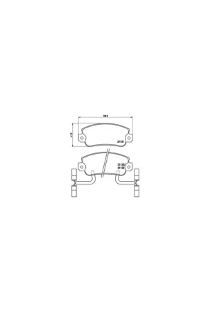 Profesional PASTILLA DE FRENO P23031 BREMBO - ALFA ROMEO 33 (905) - Eje delantero