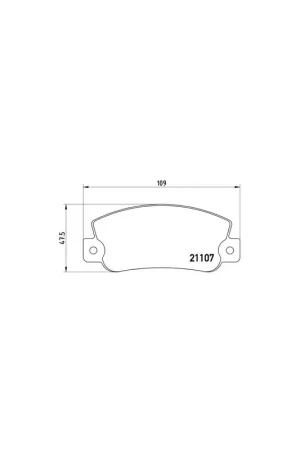 Barato PASTILLA DE FRENO P23032 BREMBO - LANCIA THEMA (834) - Eje trasero