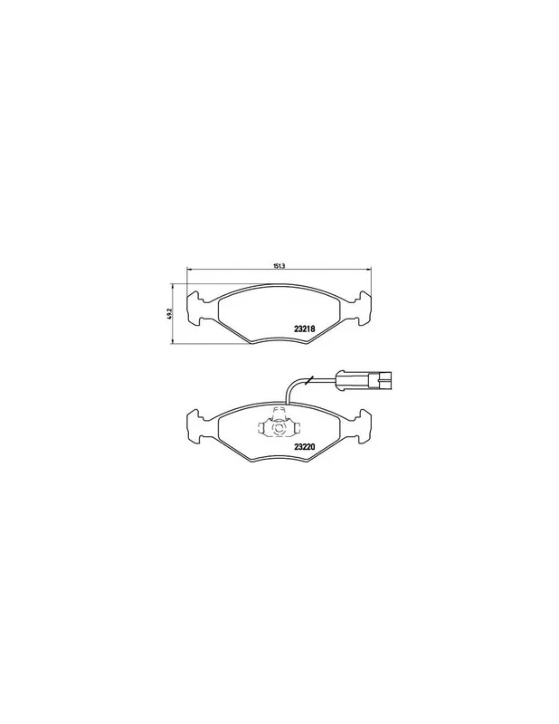 Comprar En Línea PASTILLA DE FRENO P23056 BREMBO - FIAT PALIO Weekend (178DX) - Eje delantero