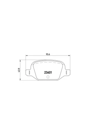 Promoción Exclusiva PASTILLA DE FRENO P23064 BREMBO - ABARTH 500C (312) - Eje trasero