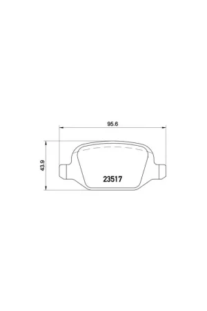 Compra Ahora PASTILLA DE FRENO P23065 BREMBO - FIAT LINEA (323) - Eje trasero