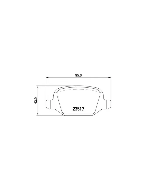 Compra Ahora PASTILLA DE FRENO P23065 BREMBO - FIAT LINEA (323) - Eje trasero