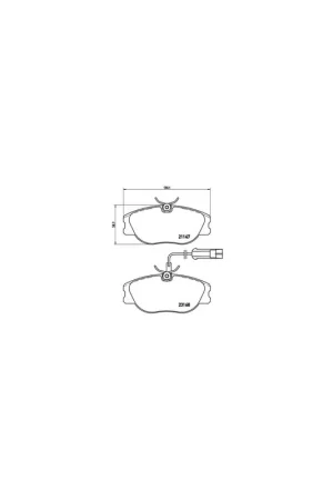 Última Oportunidad PASTILLA DE FRENO P23066 BREMBO - ALFA ROMEO SPIDER (916S_) - Eje delantero
