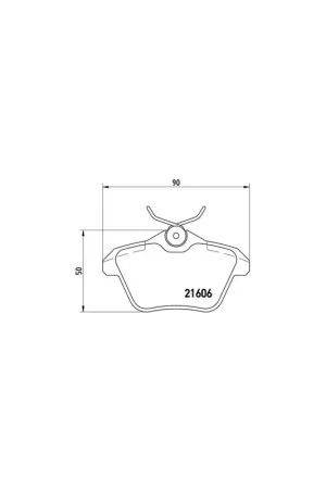 Auténtico PASTILLA DE FRENO P23067 BREMBO - LANCIA KAPPA (838A) - Eje trasero