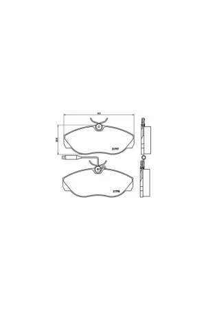 Bestseller PASTILLA DE FRENO P23068 BREMBO - PEUGEOT BOXER Furgón (230L) - Eje delantero