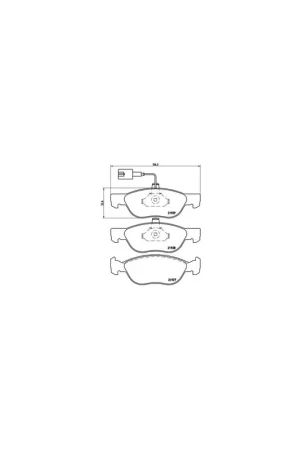Disponible Ahora PASTILLA DE FRENO P23070 BREMBO - LANCIA DEDRA (835) - Eje delantero