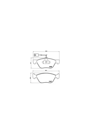 Certificado PASTILLA DE FRENO P23077 BREMBO - LANCIA DEDRA SW (835) - Eje delantero