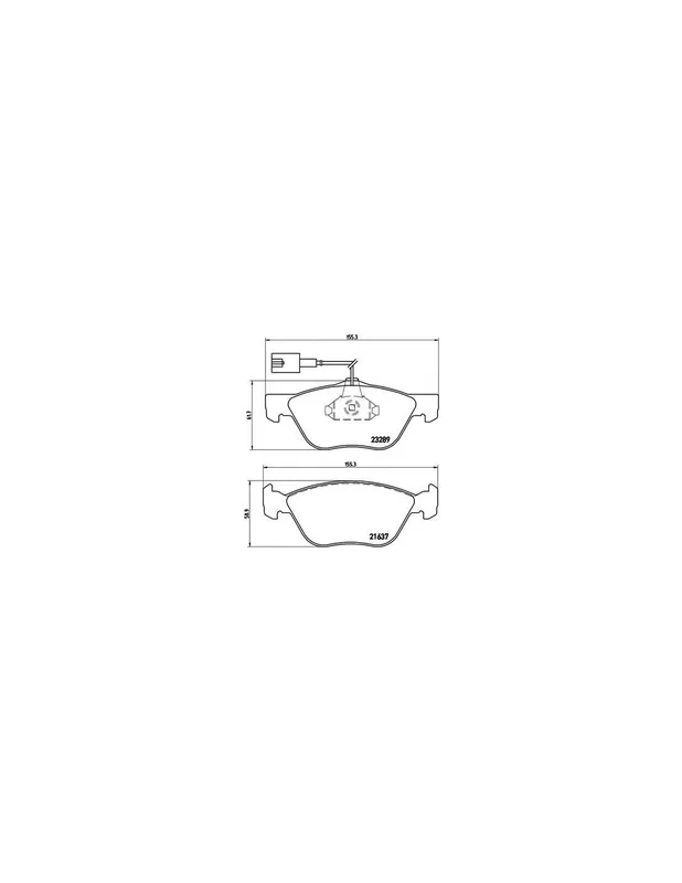 Certificado PASTILLA DE FRENO P23077 BREMBO - LANCIA DEDRA SW (835) - Eje delantero