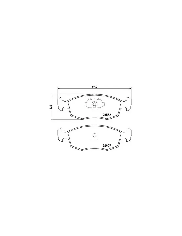 Directo De Fábrica PASTILLA DE FRENO P23079 BREMBO - FIAT STRADA Pick-up (178E) - Eje delantero