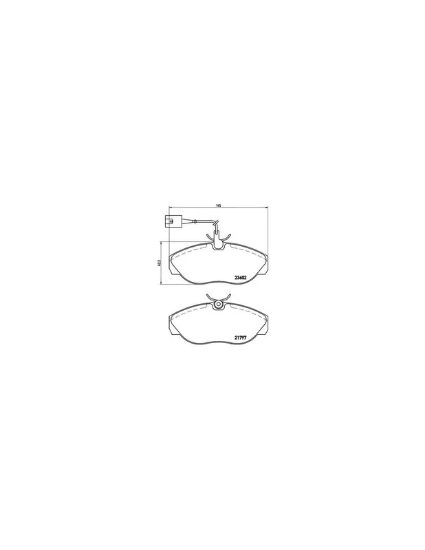 Devolución Gratuita PASTILLA DE FRENO P23083 BREMBO - CITROËN RELAY Caja/Chasis (230) - Eje delantero