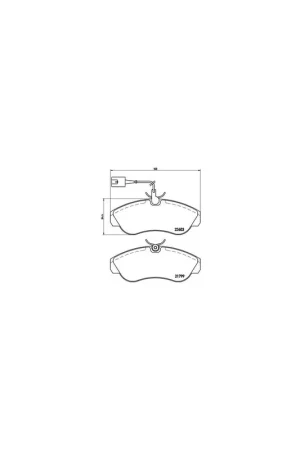 Súper Precio PASTILLA DE FRENO P23084 BREMBO - CITROËN RELAY Furgón (230L) - Eje delantero