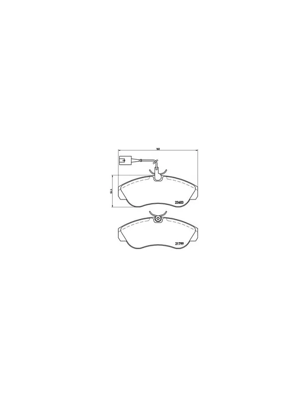 Súper Precio PASTILLA DE FRENO P23084 BREMBO - CITROËN RELAY Furgón (230L) - Eje delantero